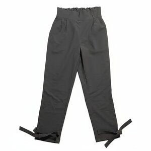 Grace Karin Grey High-Waisted Dress Pants
